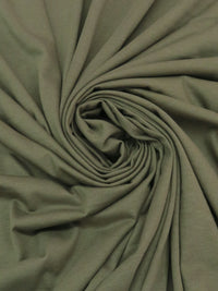 Olive Green 100% Cotton Jersey Knit 50W