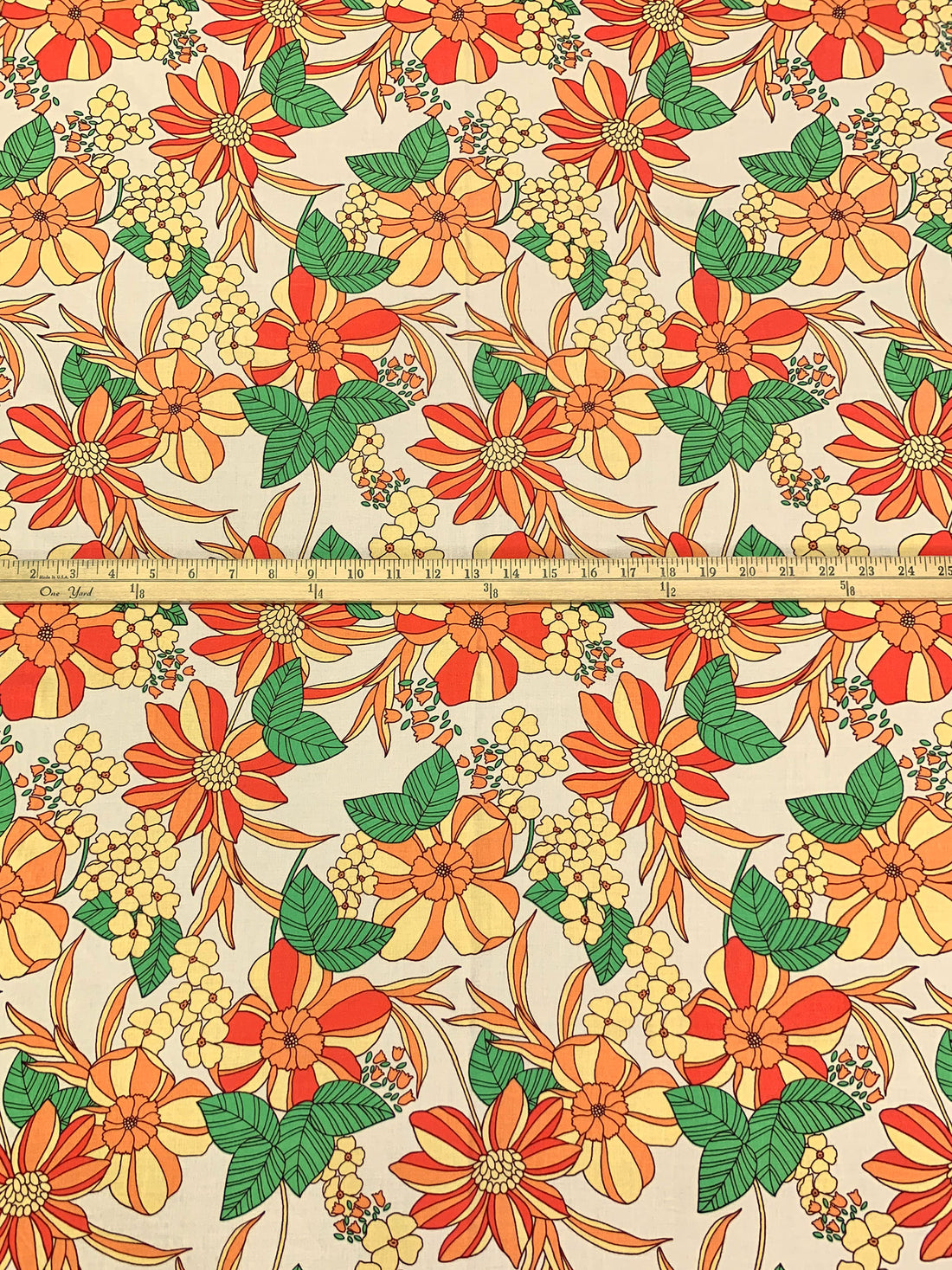 Manila/Atomic Tangerine/Vermilion/Multi 100% Rayon Floral Print Challis 56W