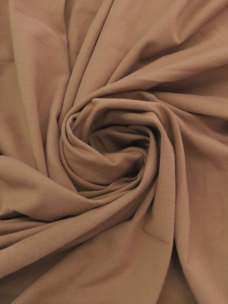 Teddy Bear Brown Cotton/Lycra Midweight Jersey Knit 62W