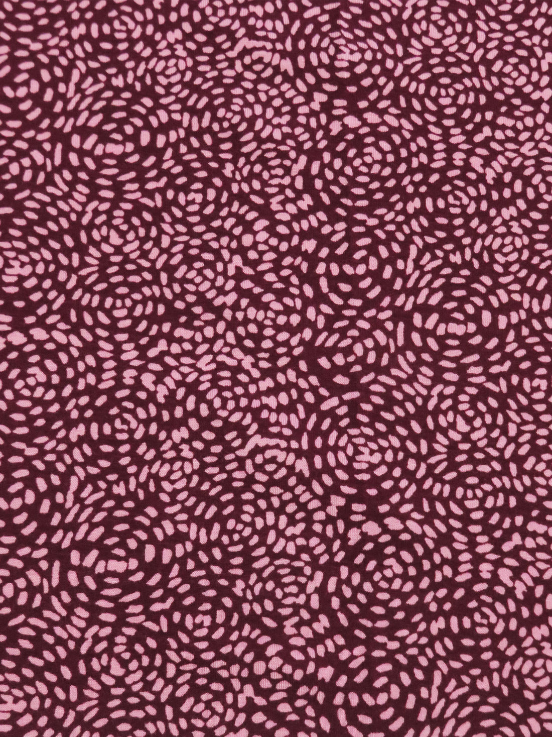 Mulberry/Taffy Pink Rayon/Lycra Speckled Bursts Print Jersey Knit 66W
