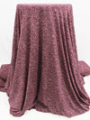 Mulberry/Taffy Pink Rayon/Lycra Speckled Bursts Print Jersey Knit 66W