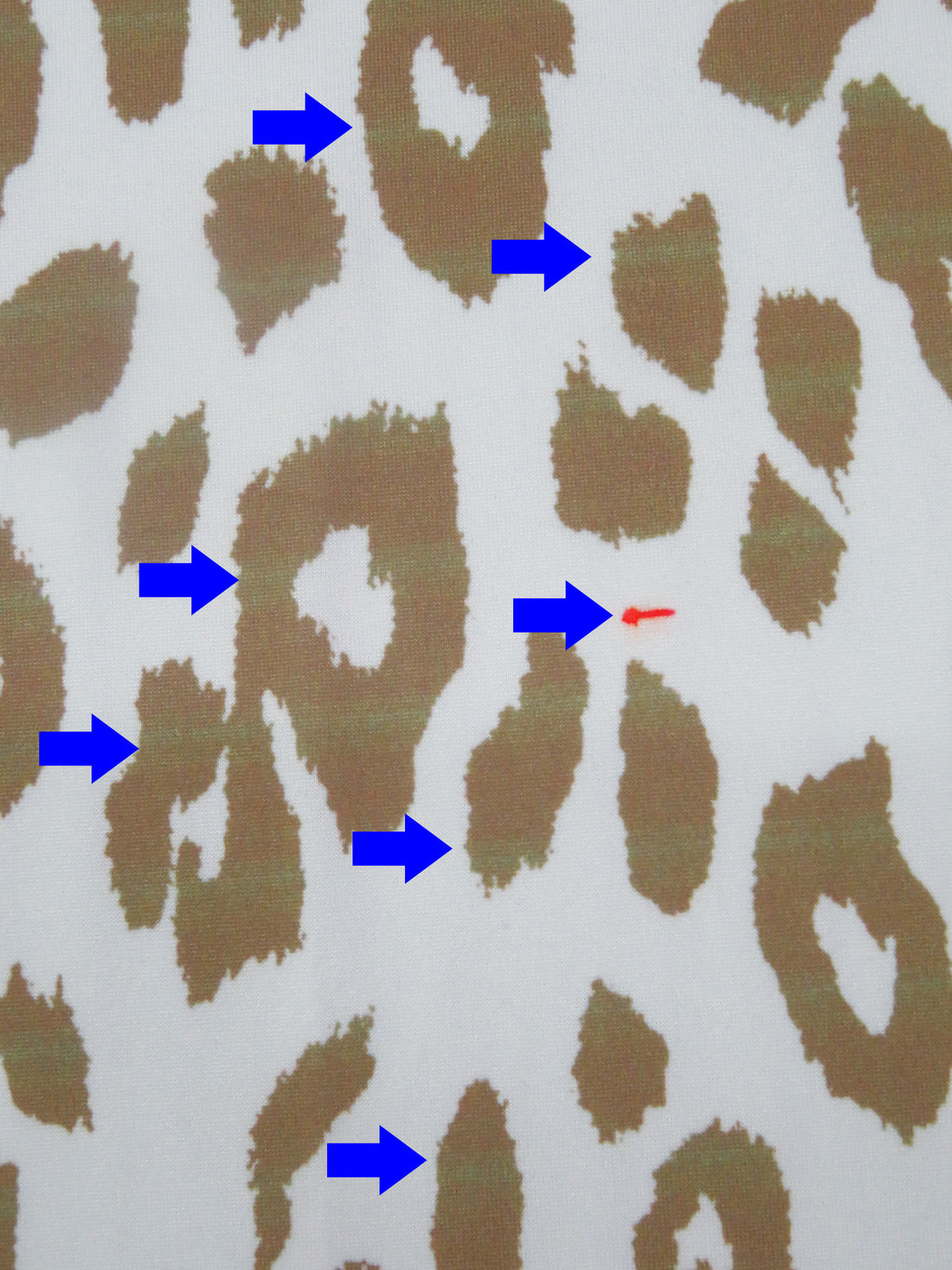 SOLD AS IS ONLY - Dirt Brown/Off-White Polyester/Lycra Animal Print Double Brushed Knit 56W