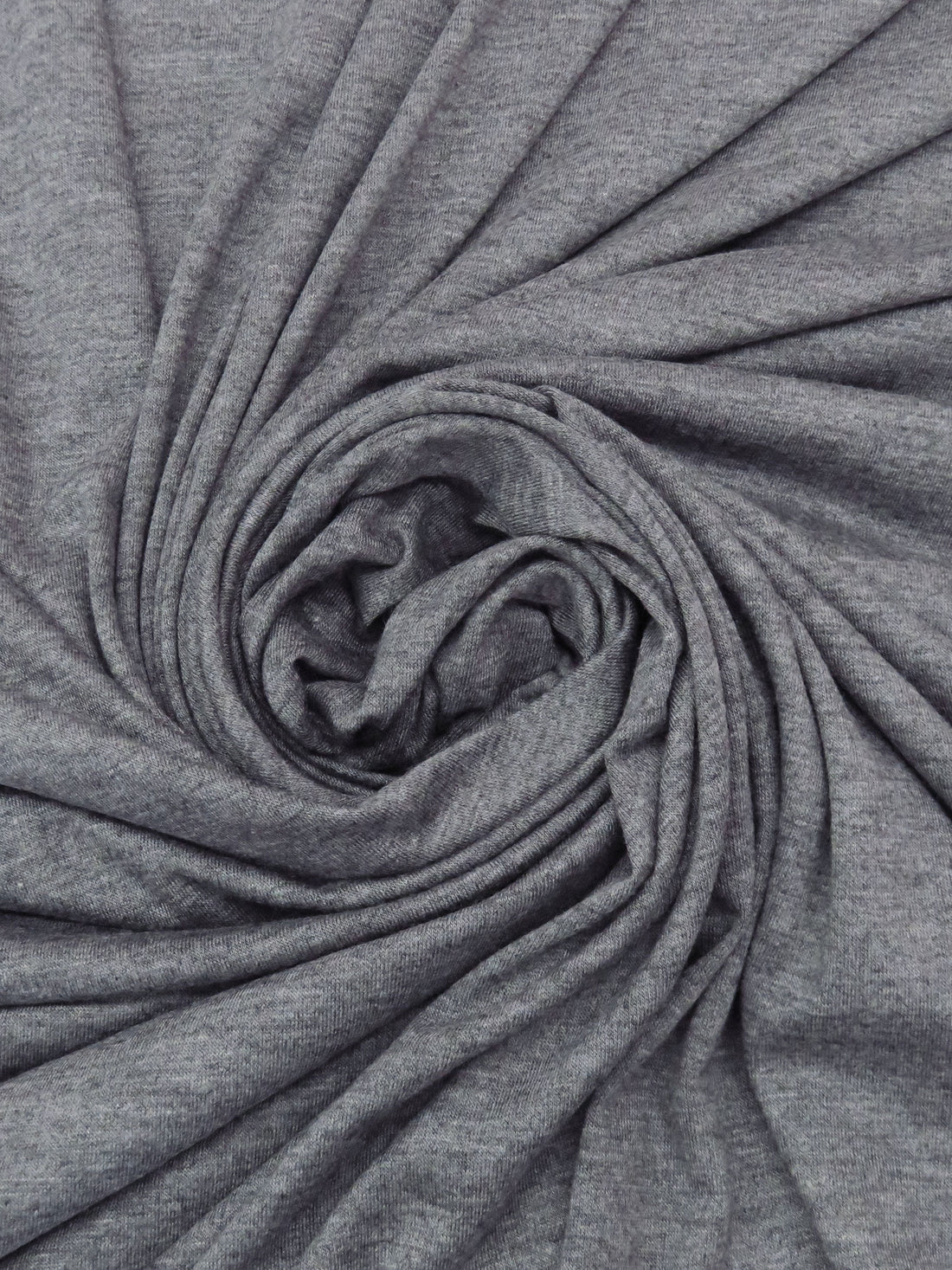 Heathered Storm Gray Rayon/Spandex Jersey Knit 62W