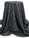 Muted Midnight Navy/Pale Gray 100% Tencel Polka Dot Print Chambray Shirting 60W