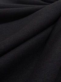 Black Rayon/Lycra Fine Interlock Knit 53W