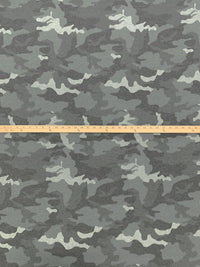 Titanium/Charcoal/Pale Gray Polyester/Rayon/Lycra Heathered Camouflage French Terry Knit 60W