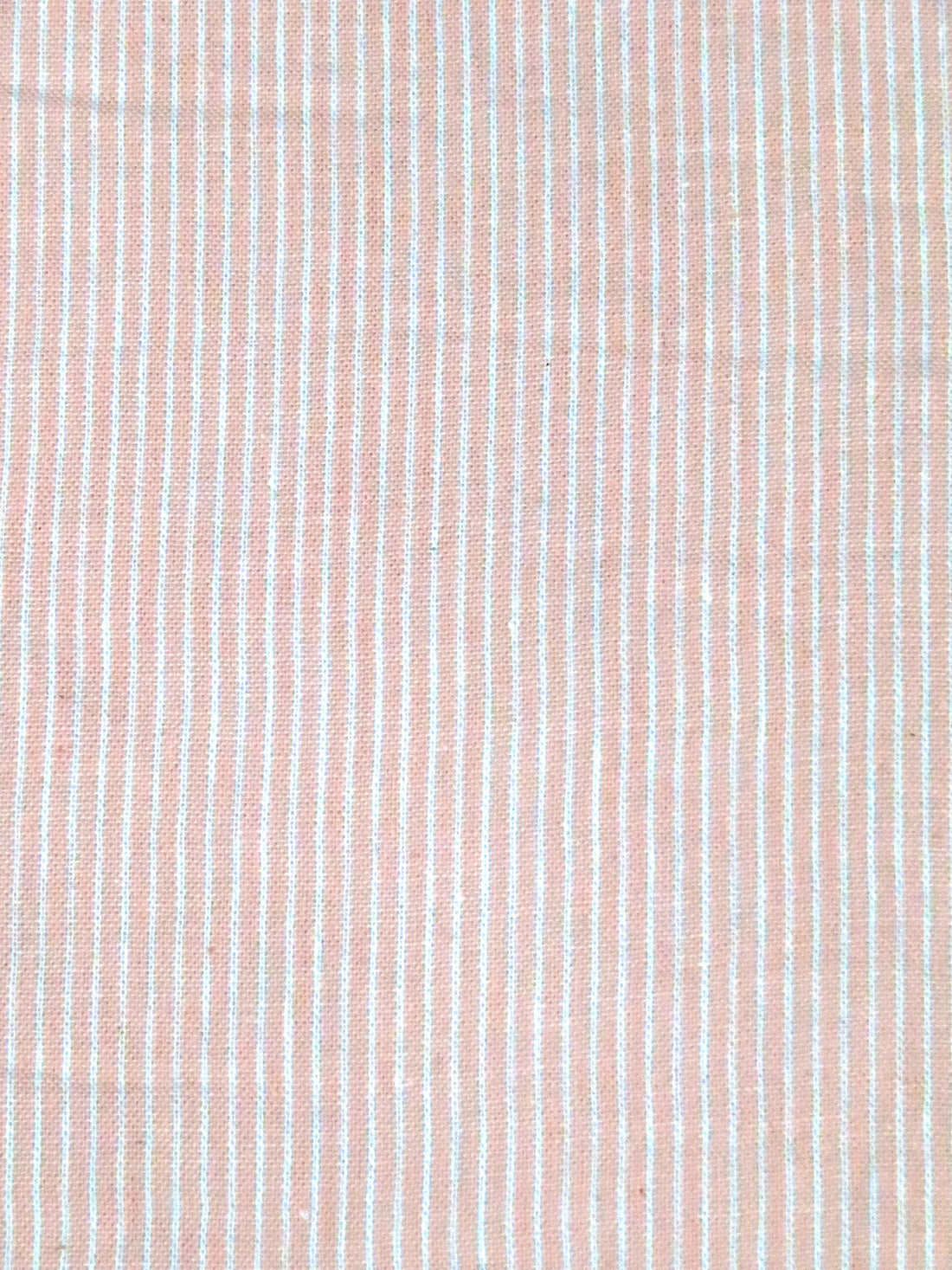 Pale Pink/White 100% Cotton Vertical Stripe Weave Shirting 56W