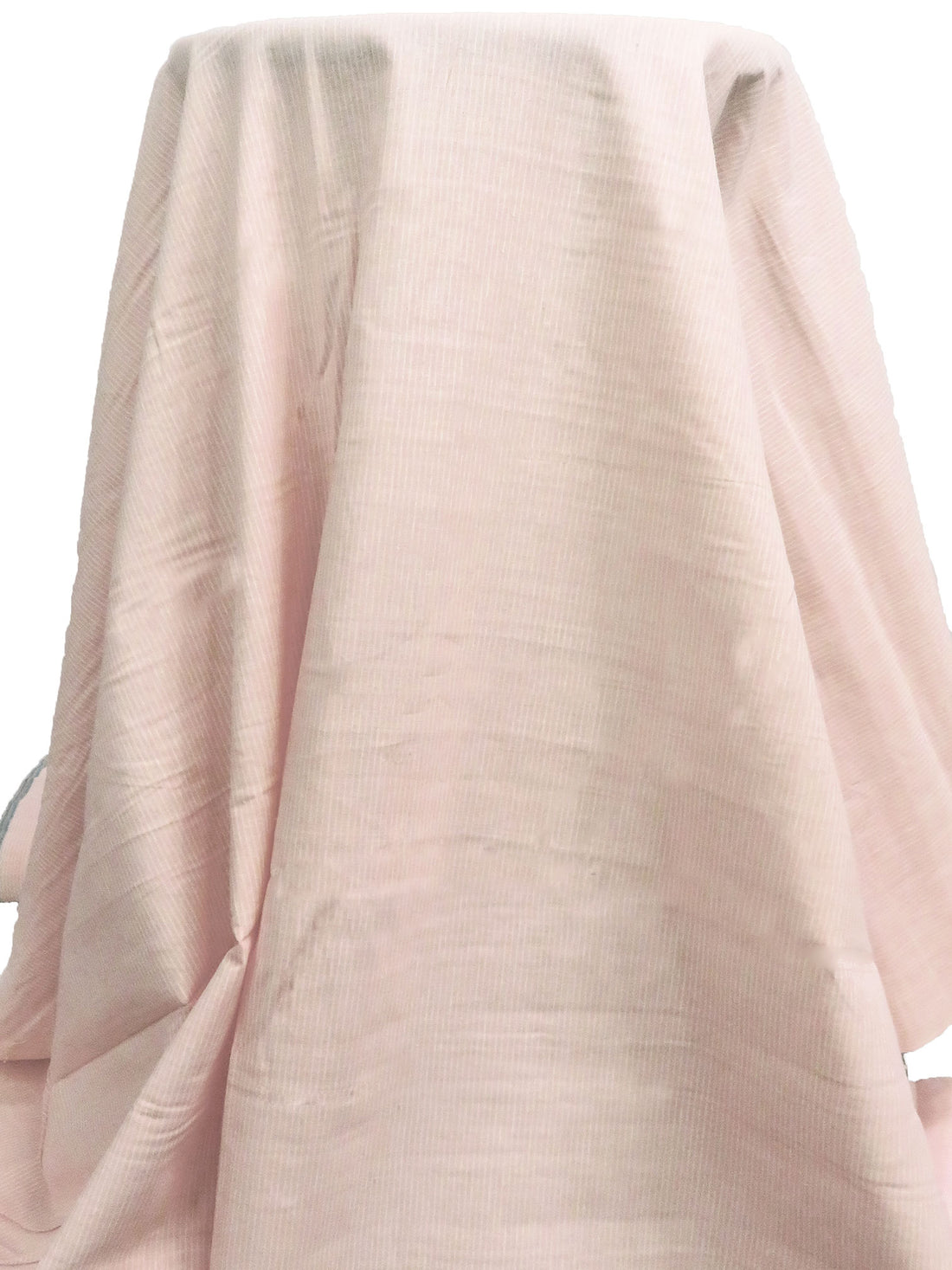 Pale Pink/White 100% Cotton Vertical Stripe Weave Shirting 56W