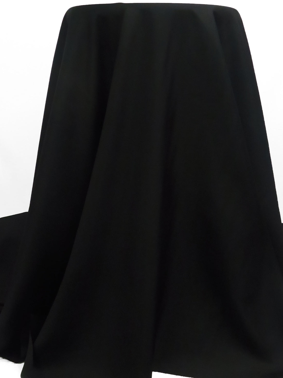 Pitch Black 100% Silk Habotai 56W
