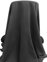 Black/White 100% Polyester Novelty Weave Crepe Suiting 58W