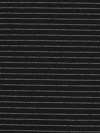 Black/White Rayon/Nylon/Lycra Horizontal Pinstripe Weave Stretch Bengaline Suiting 57W