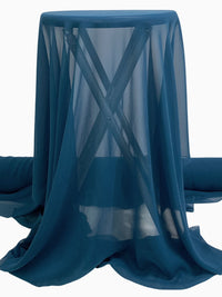 Dark Imperial Blue 100% Silk Chiffon 40W