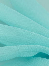 Powder Blue 100% Silk Crinkle Chiffon 41W