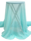 Powder Blue 100% Silk Crinkle Chiffon 41W