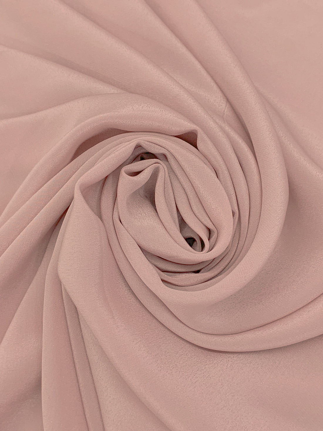 Dusty Pink 100% Silk Light Weight Crepe de Chine 43W