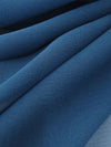 Lapis Blue 100% Silk Chiffon 42W