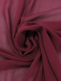 Cranberry 100% Silk Crepe Chiffon 41W