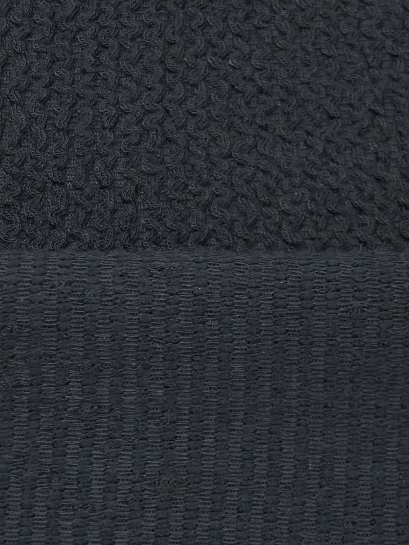 Dark Lead Gray Rayon/Lycra Puckered Crinkle Double Knit 48W