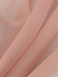 Salmon Rose 100% Silk Crinkle Chiffon 40W