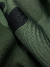 Fern Green/Black/Deep Olive Drab Polyester/Lycra Camouflage Print Activewear Knit 59W