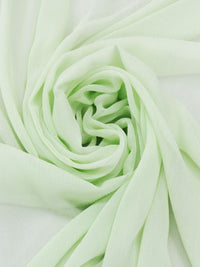 Pale Spring Bud Green 100% Silk Crinkle Chiffon 40W