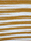 Golden Brown/White Cotton/Lycra Horizontal Stripe Print Jersey Knit 66W
