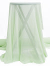 Pale Spring Bud Green 100% Silk Crinkle Chiffon 40W