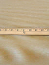 Golden Brown/White Cotton/Lycra Horizontal Stripe Print Jersey Knit 66W