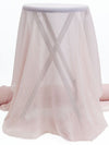 Ballet Pink 100% Silk Crinkle Chiffon 42W