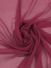 Bordeaux 100% Silk Crinkle Chiffon 50W