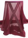 Bordeaux 100% Silk Crinkle Chiffon 50W