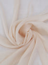 Peachy Tan 100% Silk Crinkle Chiffon 49W