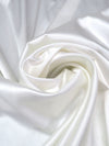 White Silk/Lycra Stretch Charmeuse 41W