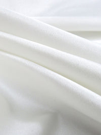 White Silk/Lycra Stretch Charmeuse 41W