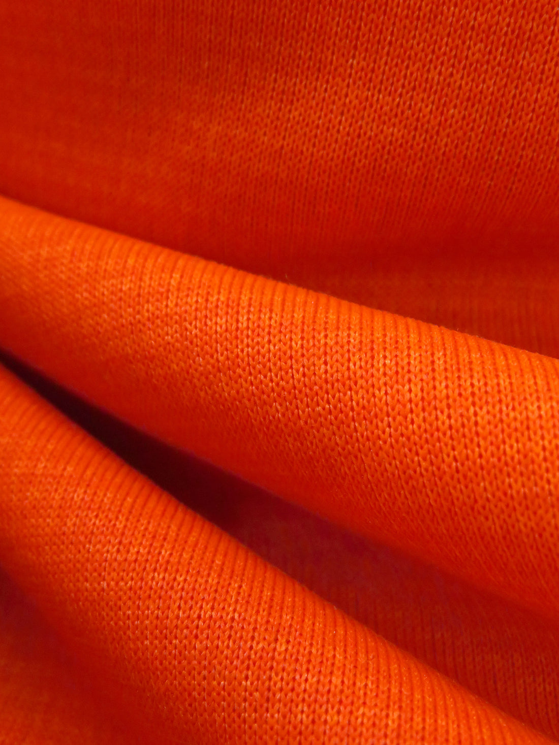 Electric Orange/Tangerine Polyester/Lycra Wind Pro Stretch Knit - Polartec - 58W