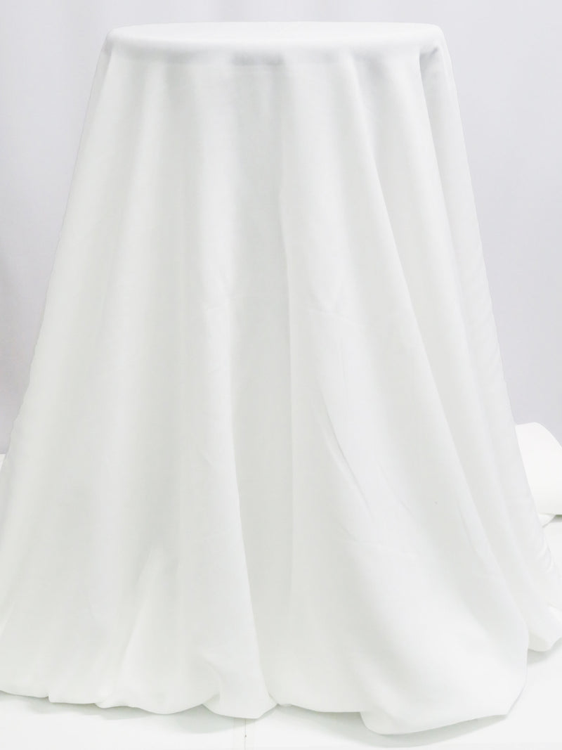 White 100% Rayon Voile 56W