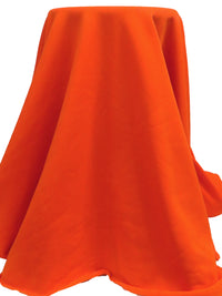 Electric Orange/Tangerine Polyester/Lycra Wind Pro Stretch Knit - Polartec - 58W