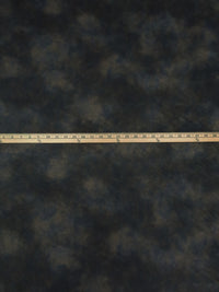 Charcoal Black/Golden Brown/Multi 100% Polyurethane Grunge Print Faux Leather - NY Designer - 56W