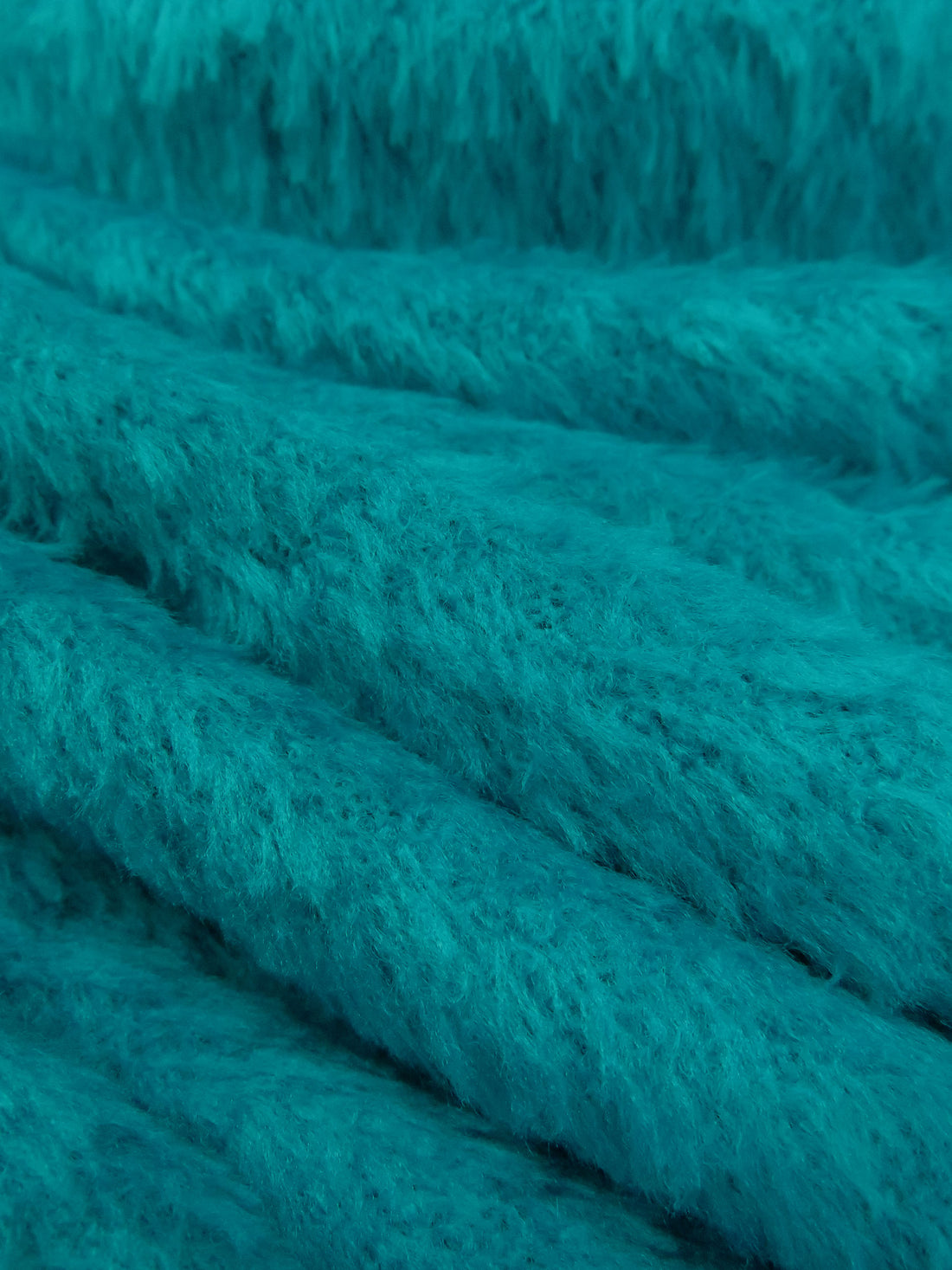 Vivid Dark Cyan 100% Polyester High Loft Fleece - Polartec - 66W