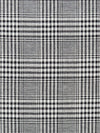 Black/Off-White Polyester/Acrylic/Wool Glen Plaid Suiting 58W