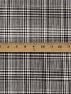 Black/Off-White Polyester/Acrylic/Wool Glen Plaid Suiting 58W