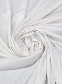 White Cotton/Lycra Fine Interlock Knit 52W