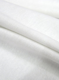 White Cotton/Lycra Fine Interlock Knit 52W