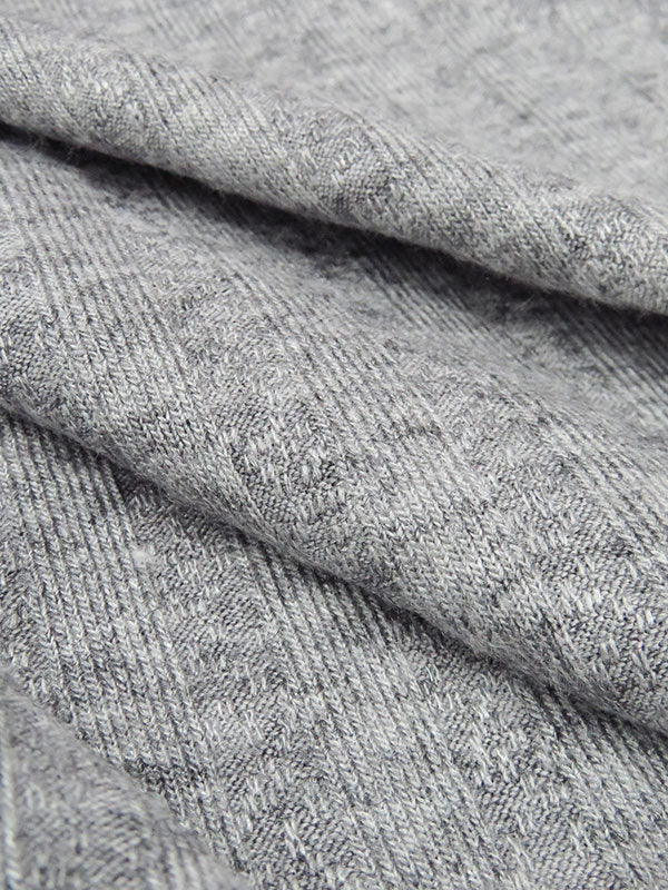 Heathered Gray Polyester/Rayon/Lycra Wide Rib Sweater Knit 60W