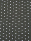 Dark Castor Gray/White Polyester/Lycra Small Floral Dot Print Double Brushed Knit 58W
