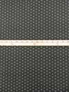 Dark Castor Gray/White Polyester/Lycra Small Floral Dot Print Double Brushed Knit 58W