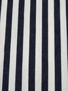 Midnight Navy/Timberwolf 100% Cotton Vertical Stripe Denim 60W