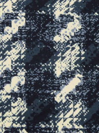 Black/Mid Gray/Cream/Multi Polyester/Lycra Abstract Print Double Brushed Knit 61W