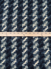 Black/Mid Gray/Cream/Multi Polyester/Lycra Abstract Print Double Brushed Knit 61W