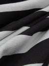 Black/Aluminum Gray Rayon/Lycra Horizontal Stripe Jersey Knit - Spirit House - 60W